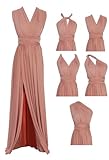 Edaydress One Size Fits Most of Body Shapes Multi Colors Options with Bandeau Slit, Greek Goddess Dress, Bridesmaid Dress