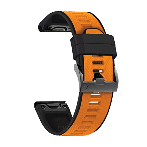 Bracelet de montre en silicone 26 mm Easyfit pour Garmin Fenix 5X