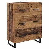 vidaXL Vitrina con cajón Madera Vieja 69, con amplios cajones y Madera ingenierizada