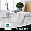 Moosfor 100% Organic Cotton Tea Towels Extra Large, Highly Absorbent Soft Dish Cloths, Lint Free Quick Drying kitchen Towel, Premium Dish Towels for Kitchen, Pack of 6, 38 x 64 cm, khaki #4