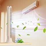Generic Desktop Bladeless Fan Multi-functional Wall Hanging Screen Fan Airss Conditioning Fan Desktop Tower Fan,Quiet Bladeless Standing Fan for Home,Office, white