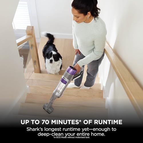 Shark PowerDetect Cordless Vacuum Cleaner, DuoClean Detect, Reverse Clean, Anti Hair Wrap Plus, Lightweight, 70 Min Runtime, Pet, Crevice & Multi-Surface Tools, Flexible, Handheld Mode, Grey IP1251UKT - Image 12