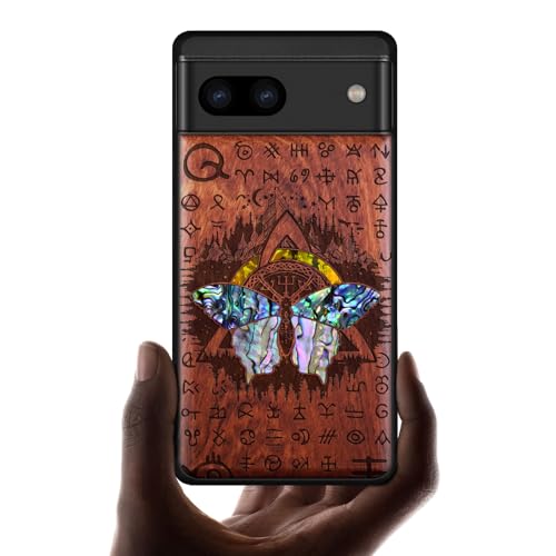 Étui pour Pixel 8a coque antichoc en bois pour éviter les rayures avec style