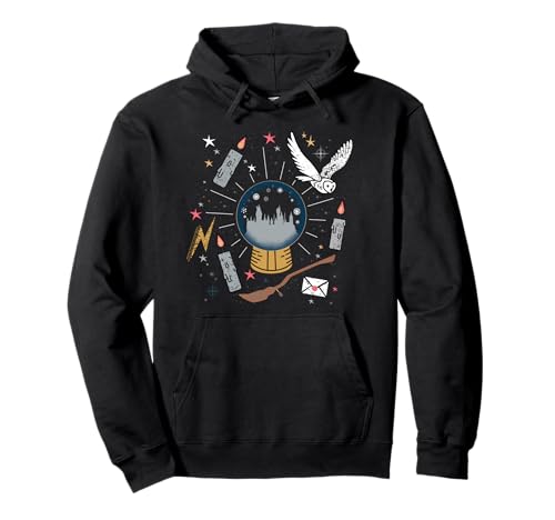 Image of Harry Potter Hogwarts Holiday Snowglobe Hedwig Christmas Pullover Hoodie