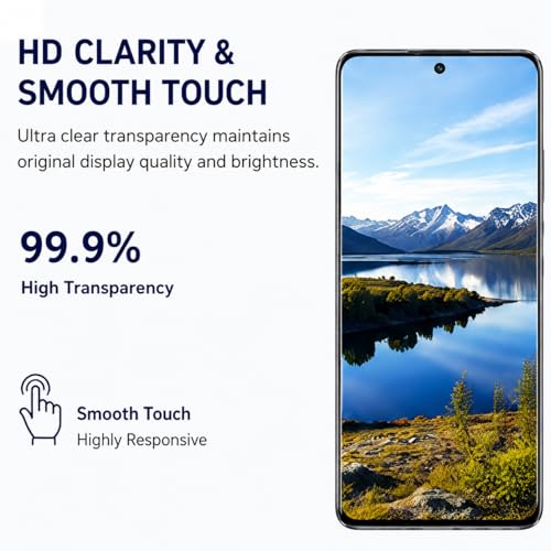 Image of ESD Full HD Compatible with Samsung Galaxy A15 4G / A15 5G / M15 5G / F15 5G / A25 5G tempered glass Edge to Edge Coverage screen guard protector with installation Cleaning kit