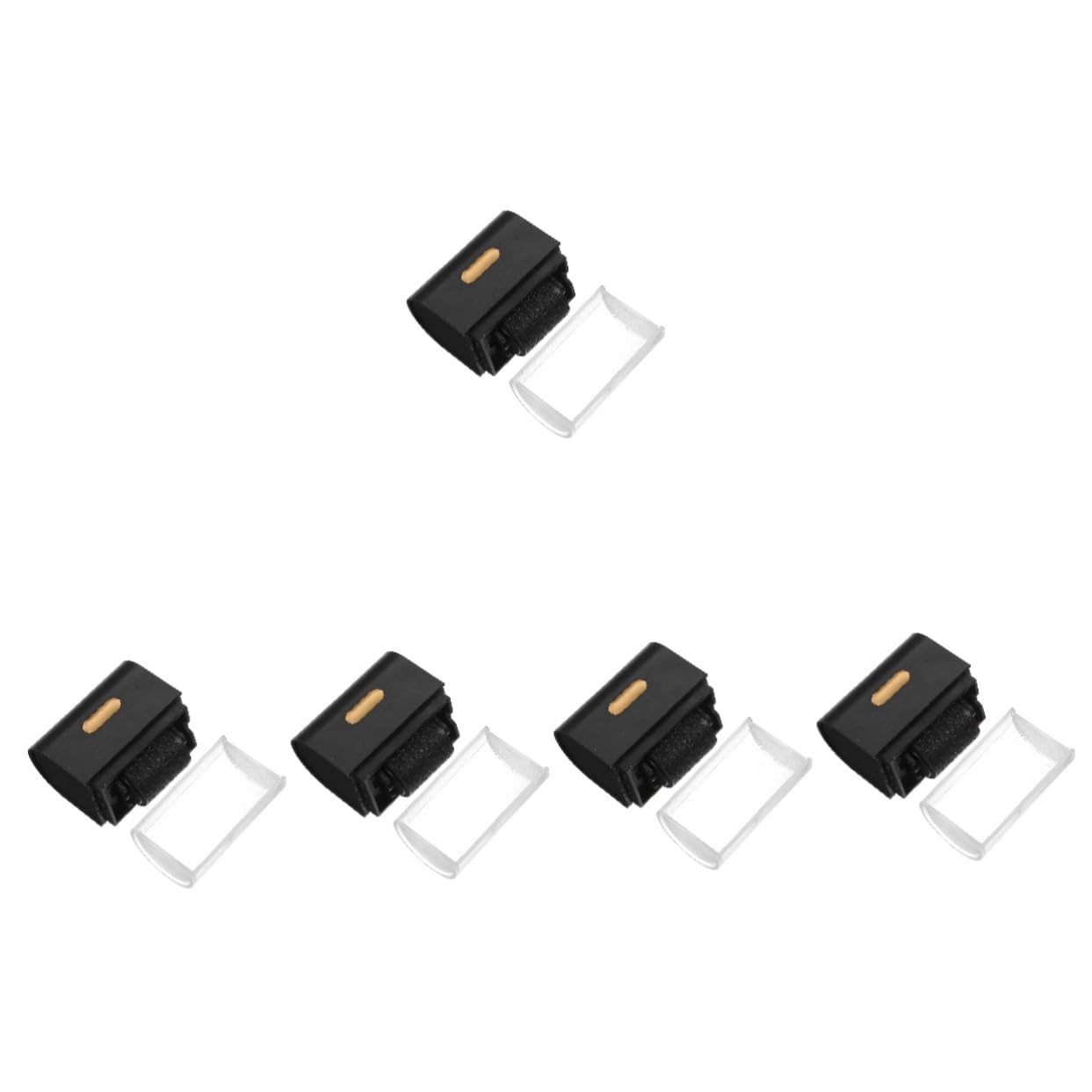 STOBOK 5pezzi Convenient Roller Stamp Timbro Portatile Per Privacy Stampa Sicura Di Indirizzi e Documenti Per Casa e Ufficio Facile Da Usare e Ricaricabile Grafite