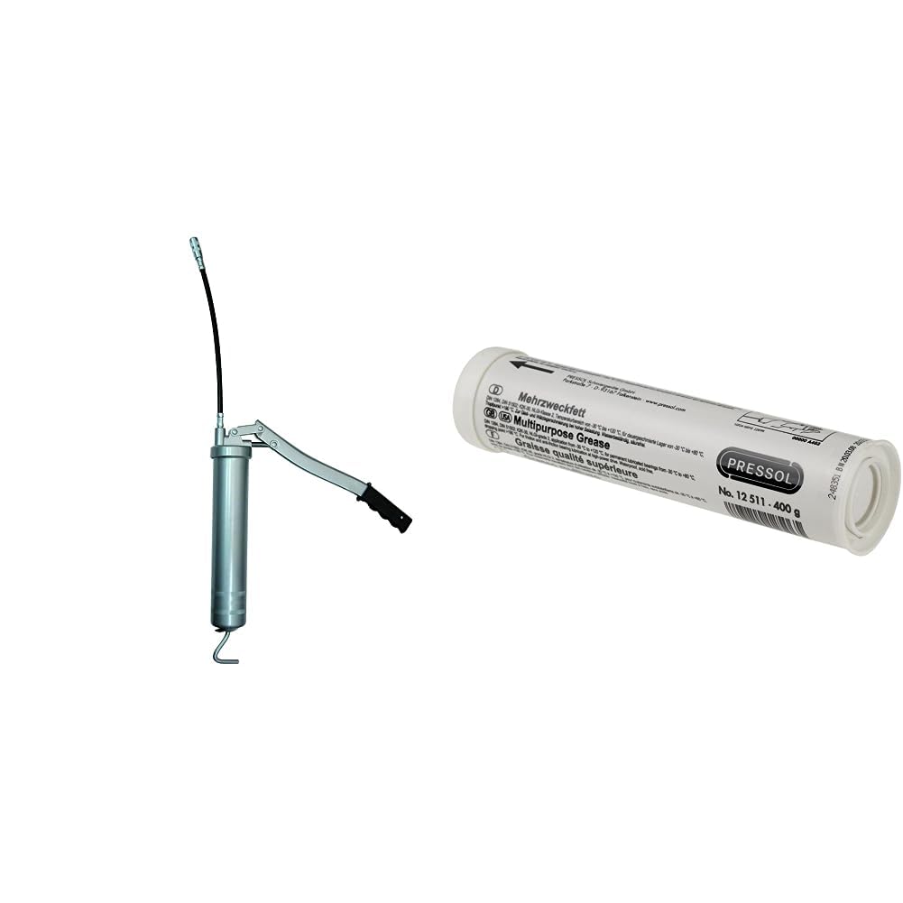 Pressol Fettpresse mit Zubehör 0653600 & PS 1853589 12511 Mehrzweckfettkartusche 400 g, 1 Packung