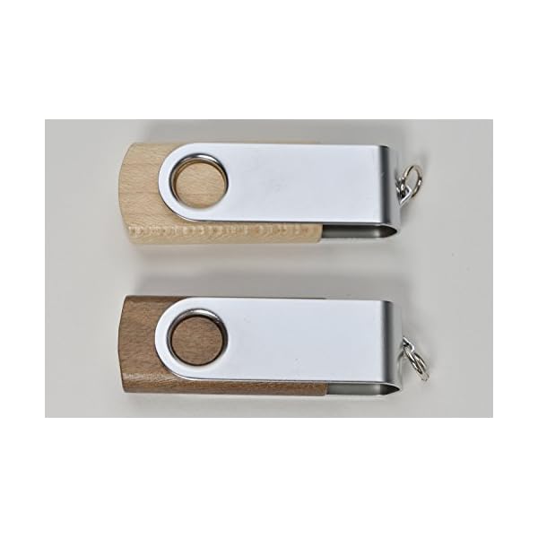 aricona USB Stick Holz 32 GB – Design Speicherstick aus Holz & Metall - Hochzeit USB-Stick – Bild 5