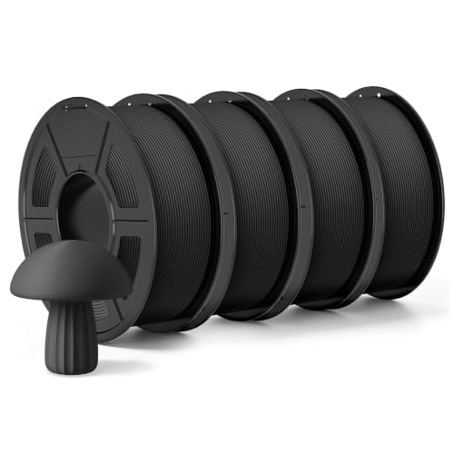 Image of TECBEARS PLA Classic Filament Rapid Printing, 4kg Bundle, Black
