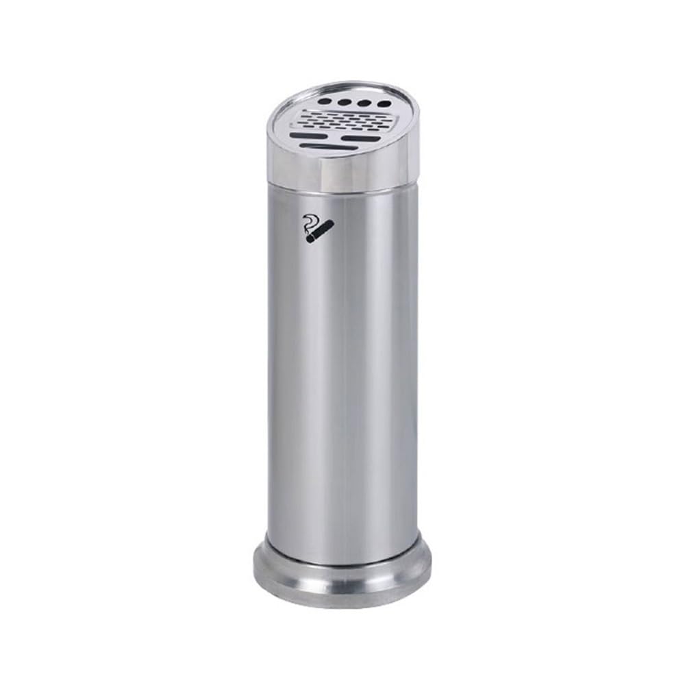 Kw3ns8bp5r Silver Pillar Ashtray Floor Standing Ash Pillar Stainless Steel For Outdoor