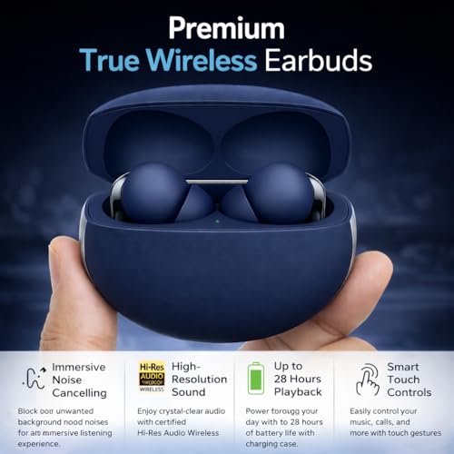 Image of Lynacz Original Buds Pro 3 Earbuds Compatible with Vivo, Oppo, iQOO, Oneplus with Good Sound Performance (Blue)