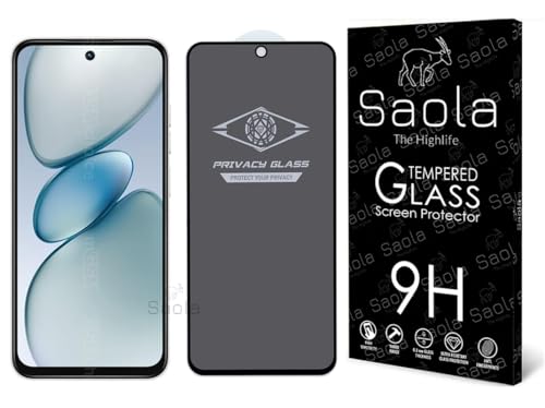 Image of Saola Ultra Privacy Tempered Glass For Tecno Spark GO 1s (PACK OF 1) with Free Installation Kit. Full screen Coverage. Free Replacement If Received Damaged - 6.67 inch