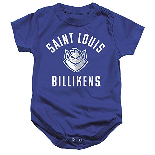 Saint Louis University Official Slu Billikins Logo Unisex Infant Snap Suit for Baby,Royal Blue, 6 Months
