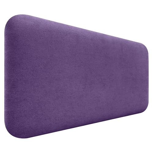 DHOME Cabecero Tapizado Liso Redondeado Tela Aqualine para Pared Acústicos Cabeceros Absorbentes Cabezal