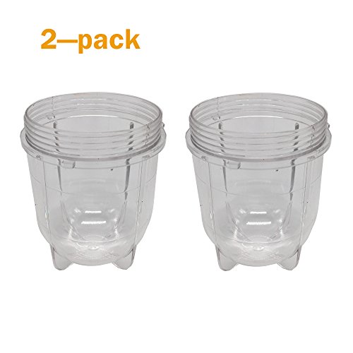 2pcs Replacement 12oz short bullet Cup Fits Original Magic Bullet Blender Juicer