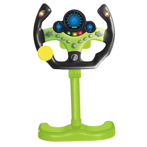 Volant simulé pour enfants jouet préscolaire musique lumière vert
