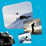 Crazy Safety Kask narciarski Yellow Bone Spike, kask dziecięcy dla dzieci i młodzieży do snowboardu, kask snowboardowy, kask narciarski dla kobiet i mężczyzn, kask narciarski dla dorosłych, regulowany