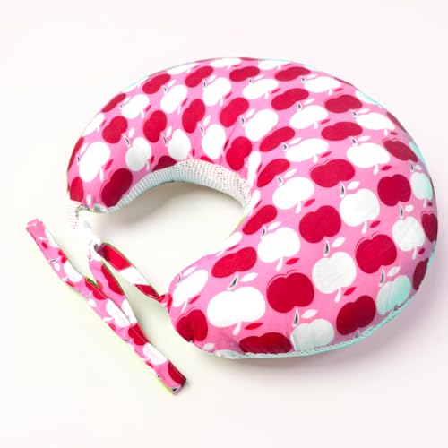 Image of VParents Multipurpose Baby Feeding Nursing Cum Maternity Pillow for New Born Cotton, Recommended for Maternity, Nursing, Medical Cheeky Cheeky (Pink) 110500