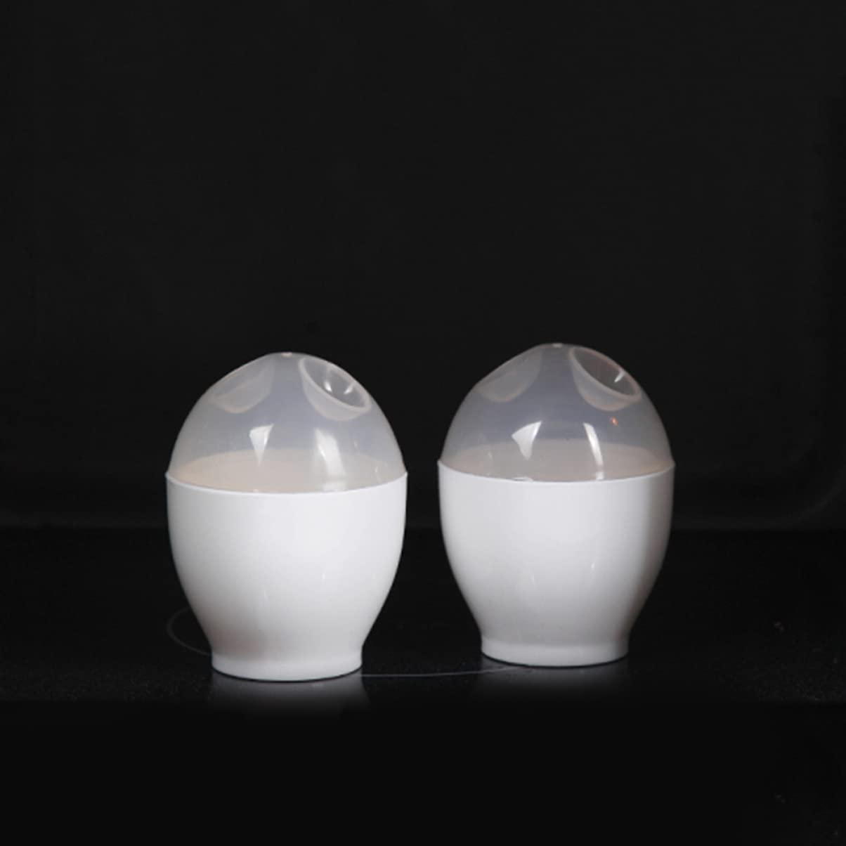 Moldes para palitos escalfados instantáneos tazas portátiles de microondas blancas