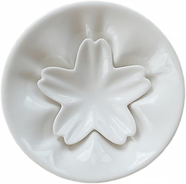 Ceramics Blossoms Seasoning Dish Sauce Vinegar Dipping with Mini Chopstick Rest Tableware(black-JoJo's Bizarre Adventure1)