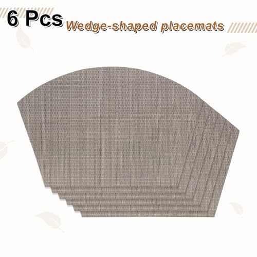 Sets de table ronds en vinyle parfaits pour repas extérieur et fêtes - 4