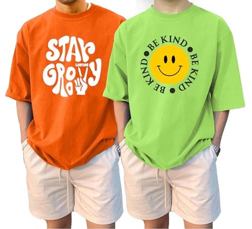 Image of LEOTUDE Half Sleeve Oversized Cottonblend Round Neck Drop Shoulder Printed Men's T-Shirt (Color Black)