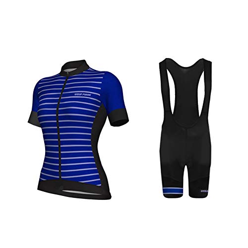 Uglyfrog Women's Cycling Jersey Black Bib Shorts Sets Short Sleeve 3D Gel Padded