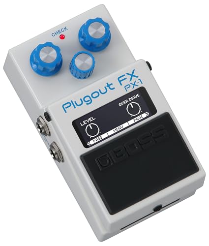 Image of Boss PX-1 Plugout FX Pedal Bundle with Gearlux Instrument & MIDI Cable, Picks, and Austin Bazaar Polishing Cloth
