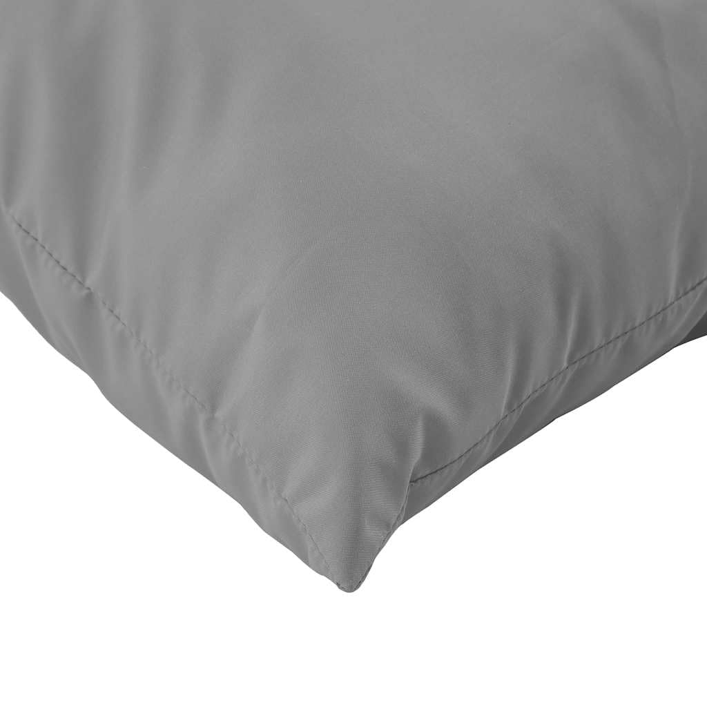 vidaXL Coussins de Palette Lot de 2 Gris Tissu Oxford