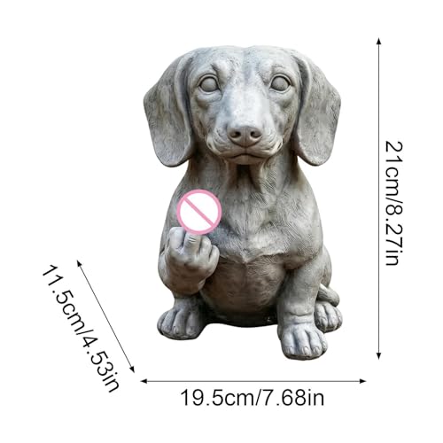 Cache-pot chien insolite déco jardin extérieur résistant aux intempéries - 6