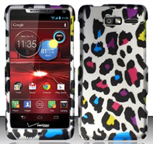 Shoparound168 Motorola Droid RAZR M 4G LTE XT907 (Verizon) Colorful Leopard Design Cover for Motorola Droid RAZR M 4G LTE XT907