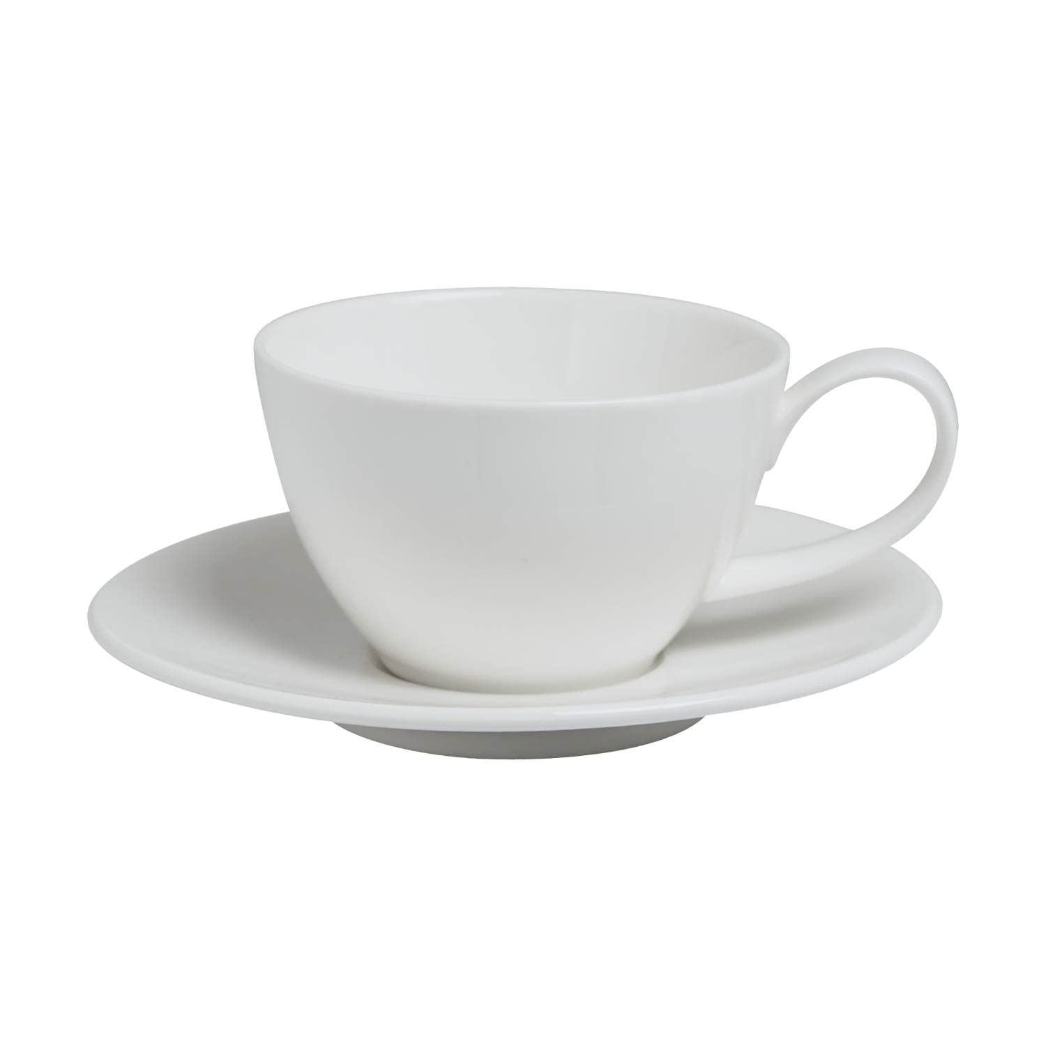 BARALEEPORCELIAN CERAMIC SIMPLE PLUS WHITE CUP, 091611A, 200 CC (6 3/4 OZ), PACK OF 6, Espresso Cup, Tea Cup, Coffee Cup, Cappuccino Cup, Coffee Mug Set, Tea Mug Set