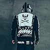 Niepce Inc Graphic Cyberpunk Zip Up Men's Fashion Hoodies Sweatshirts, Black, 3XL #2