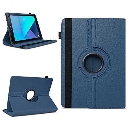 na-commerce Tablet Schutzhülle kompatibel für Samsung Galaxy Tab E 9.6 Tasche Hülle Case Cover 360° Drehbar, Farben:Blau Cover