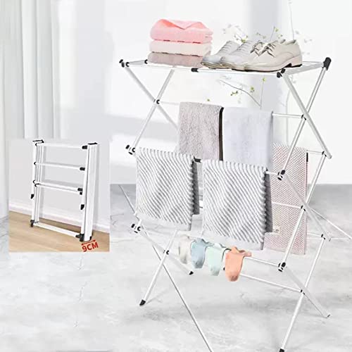 Étendoir à linge pliable intérieur et extérieur grand format - 4