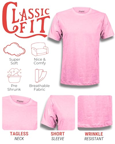 Image of Kingsted T-Shirts for Men Pack - Royally Comfortable - Super Soft Premium Fabric - Well-Crafted Classic Tee