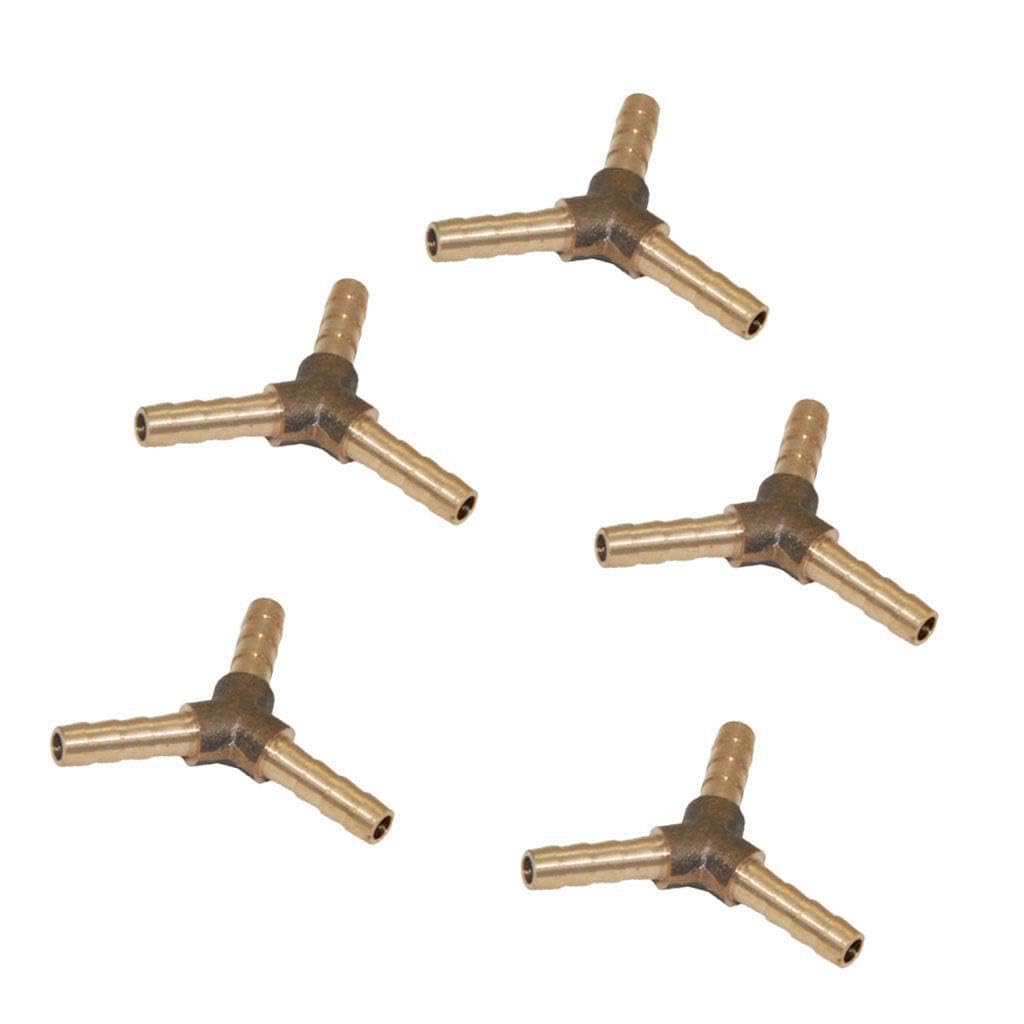 Twisaxc 5Pcs Brass H Barb Fitting For Reliable Fluid Transfer Solutions H Fitting For Way Barb 3 Way Plumbing