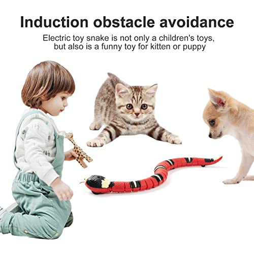 Amchsuri Electric Snake Toy, Smart Sensing Snake Cat Toy With Usb Rechargeable Snake Toy For Cats Snake Toy That Moves Snake Toy For Cat 40Cm #TOP5