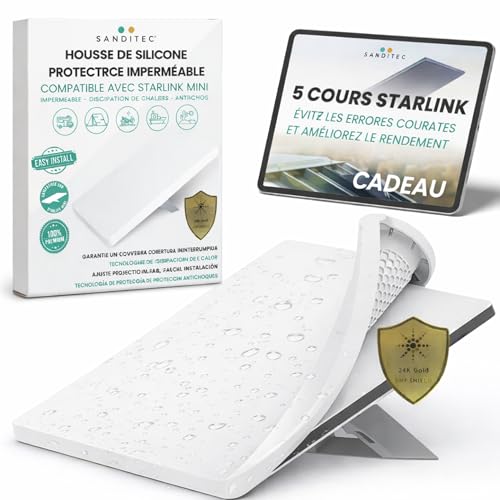 Coque Starlink Mini silicone pour camping et connexion internet extérieure