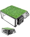 Golf Simulator Projector Cover Enclosure, Heavy Duty Floor Mounted Golf Sim Enclosure with Cooling Fan and Turf...