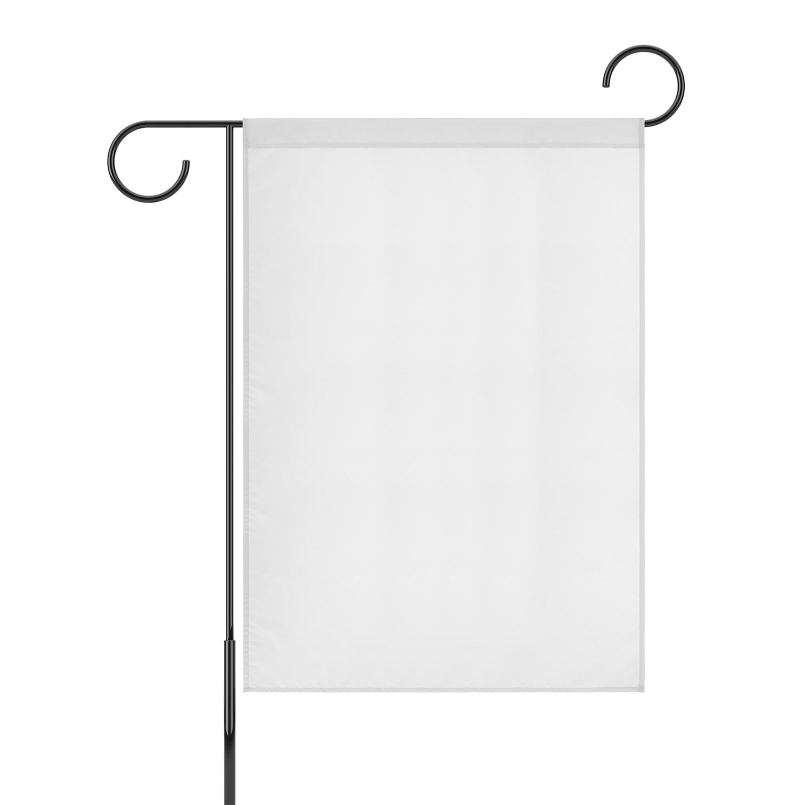 M METERXITY 1-Pack Garden Flag Solid Color Blank Flag 39x28in White