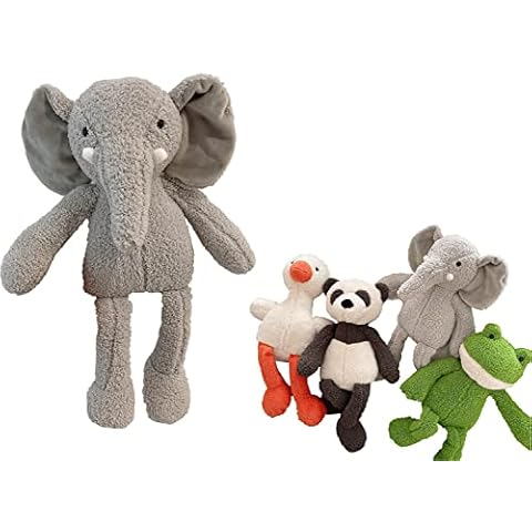 Annco 40cm Soft Long-Legged Animal Plush Dolls ,Elephant Plush Toy,Soft stuffed animal toys,Cuddly Stuffed Plush Toys For GIrls and Boys (Elephant, 40cm) Cover