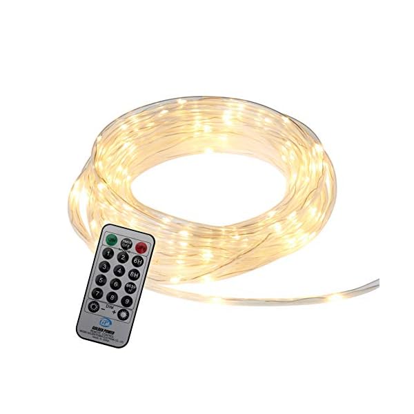 Northpoint LED Lichtschlauch Lichterkette 12m IP44 Warmweiß und RGB Tube-Light 240 LEDs Fernbedienung