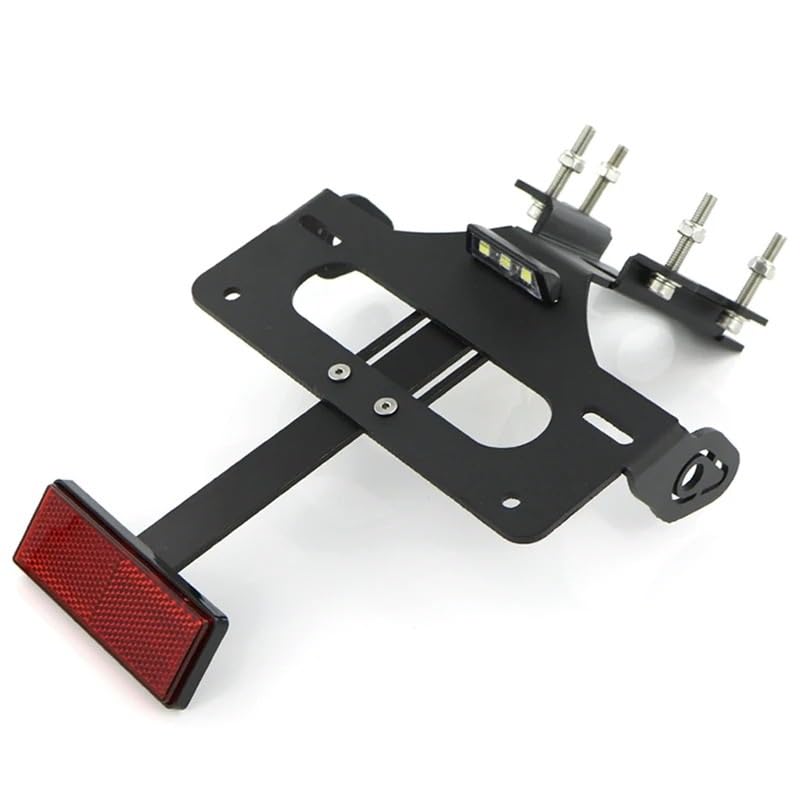 Support plaque immatriculation MT-09 FZ-09 2014-2016 réglable noir en aluminium