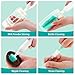 Electric Bottle Brush Cleaner, Portable Rechargeable Baby Bottle Cleaner Kit for Travel with Silicone Nipple & Straw Brush, Drainage Rack, Storage Box(Green)