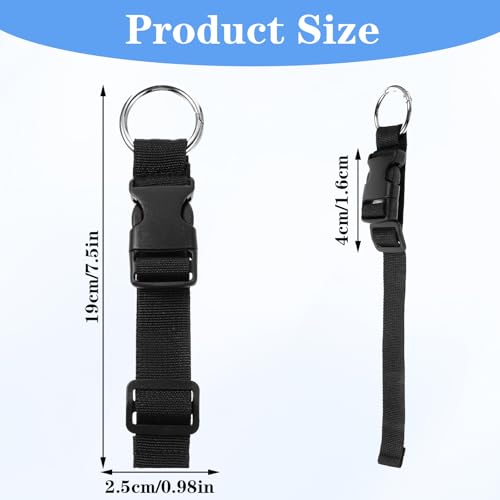 Add a Bag Luggage Straps, 4pcs Jacket Gripper Adjustable Luggage Hooks Holder Suitcase Belt Straps Carrying Clips with Luggage Connector and Hook Travel Accessories for Carry Your Extra Bags4