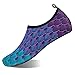 IceUnicorn Chaussures Aquatiques Homme Femmes de Sport Nautique de Plage de Yoga de Bain Chaussures à Séchage Rapide Antidérapant (Écailles de Poisson B/Vert,36/37EU)