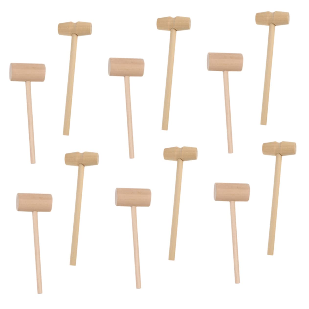Alipis 50Pcs Lightweight Mallets Mini Portable Crab Hammers for Seafood Cake More Log Color Reusable Smooth Surface for Cooking