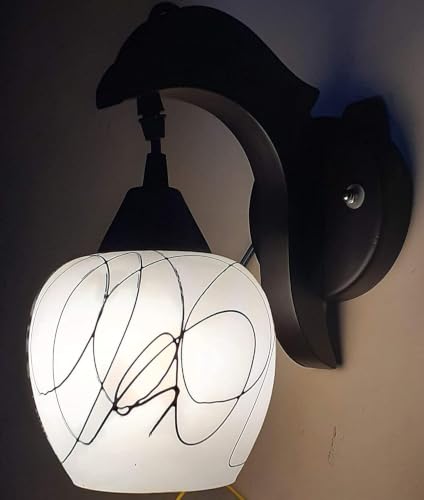 Image of GreyWings Dolphin Shape Wall Hanging Lamp, Brown and White,Bulb Not Included, Pack of 4