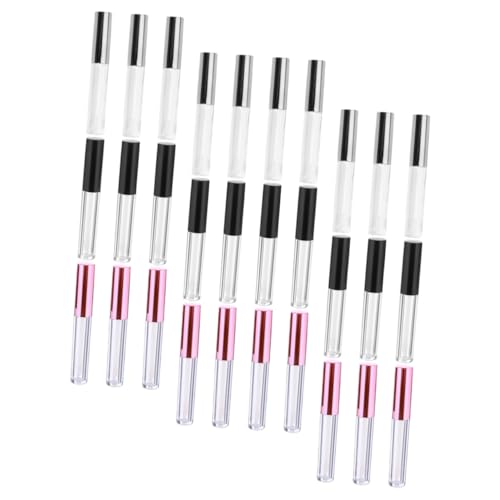 healvian 30個 リップグロスチューブ 小型リップバーム容器 詰め替え可能な空リップコンテナ 口紅用軽量コンパクトプ